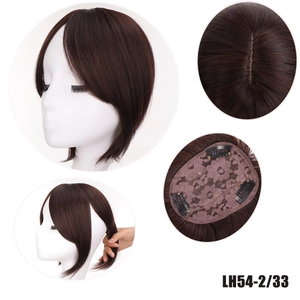 Frangetta finta parrucchino topper per capelli attaccatura naturale dei capelli 30cm