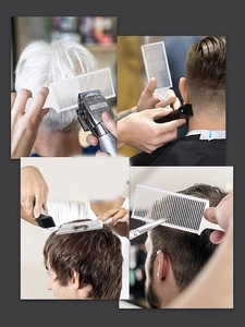 Détail du peigne de coiffure blanc pour coupes dégradées et finitions de précision