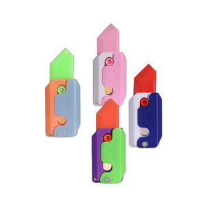 Set of 4 colorful 3D gravity fidget toys for stress relief in vibrant multi-color packs