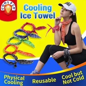 Écharpe de refroidissement paisley pour sport d'été et animaux en tissu à séchage rapide