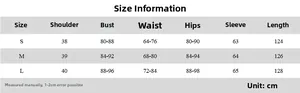 Detailed size chart for summer slim-fit turtleneck dress including bust, waist and length