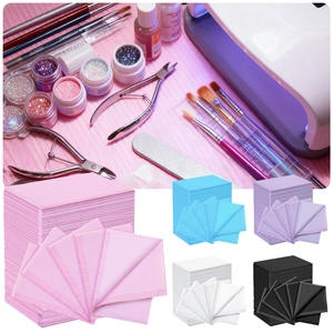 Waterproof disposable nail table mats in five colors with diamond embossed texture