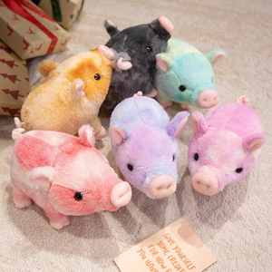Peluche Cochon Mignonne Animal En Peluche Doux Poupée Cochon Simulation Décoration Chambre Enfant Cadeau Anniversaire Compagnon