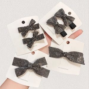 Elegant Rhinestone Bowknot Hair Clip Sparkling Full Drill Bow Hair Claw Luxury Hairpin For Women Girls Party Accessories