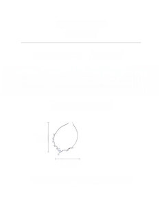 Size chart for zirconia butterfly necklace showing 45cm length and 8.8g product weight