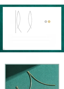 Detailed size specifications of 10.5cm long S925 sterling silver minimalist threader earrings