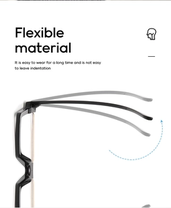 Detail showing the flexible hinge and durable frame of these square hip-hop glasses