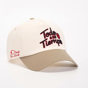 Casquette bicolore avec broderie Todo ASU Tiempo et sangle réglable en toile de coton