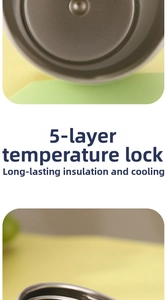 Detail of 5-layer vacuum insulation and 316 stainless steel liner for thermal retention