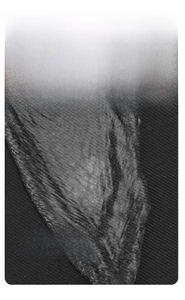 Macro shot of high-density black waterproof fabric with twill texture for the backpack