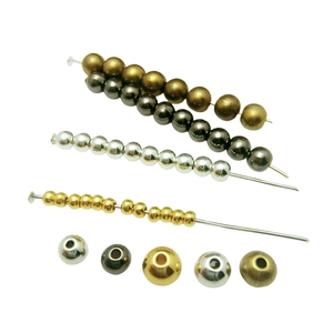 Bunte Metallzwischenperlen in Gold und Silber für DIY-Schmuckherstellung und Armbänder