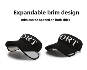 Detail showing the adjustable sun visor with retractable side panels for extra coverage
