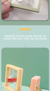 Detailed view of flexible PE film suspension jewelry boxes in macaron colors
