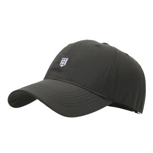 Quick-dry dark grey baseball cap with H shield embroidery for outdoor sun protection