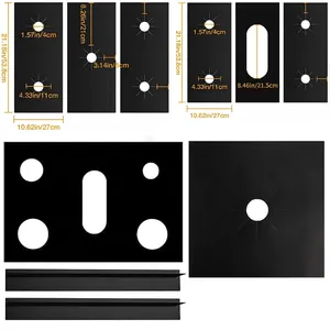 Gas Stove Protector Pads Teflon Glass Fiber Heat Resistant Non Stick Reusable Washable Burner Liners Oil Proof Cover