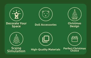 Detail of DIY wooden Christmas tree features including quality materials and scene simulation