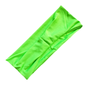 Fascia verde neon in seta di latte elastica per yoga e sport assorbimento del sudore