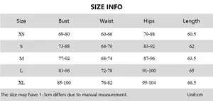 Size chart table for leopard print sequin strap dress with bust and waist measurements