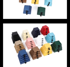 Multiple sizes and colors of drawer jewelry boxes made of high-quality cardboard