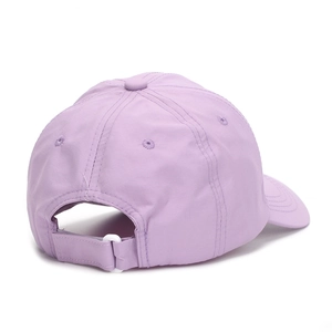 Back view of light purple unicorn baseball cap for girls with adjustable strap