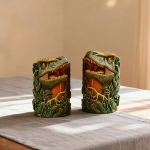 3D Tyrannosaurus Rex Silikonform für DIY-Kerzen und handgefertigte Seifenherstellung