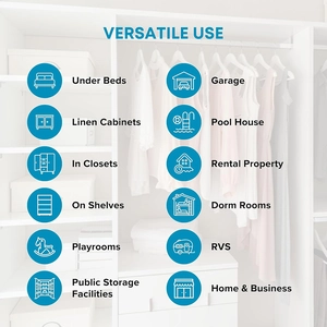 Versatile non-woven storage box usage guide for under beds, closets and shelves
