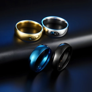 Minimalist Stainless Steel Band Ring High Polished Domed Classic Jewelry For Men Women