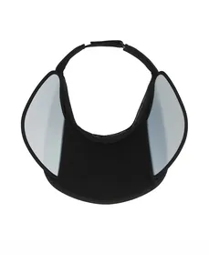 Detailed interior view of a black women's visor showing breathable lining and structure