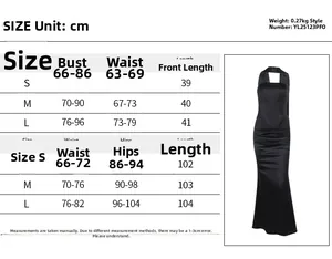 Tabella taglie dettagliata per set top a corsetto e gonna con misure in centimetri
