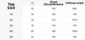 Detailed size chart for plus size women's ethnic tank dress from 0XL to 5XL