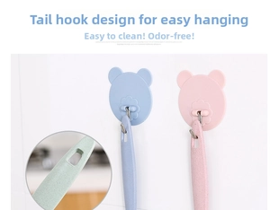 Detail of integrated hanging hole on long-handle spoon for easy storage and cleaning