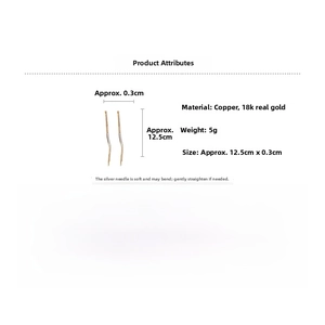 Detailed view of 18k gold-plated tassel earrings with 12.5cm length and soft silver pins