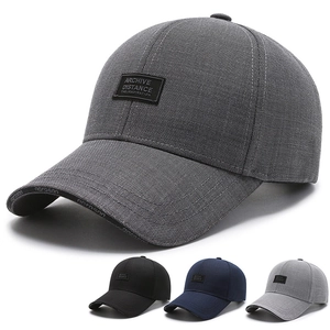 Men Baseball Cap Textured Lightweight Breathable Sun Protection Curved Brim Adjustable Outdoor Sport Casual Sun Hat