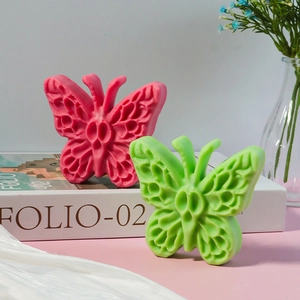 Stampo in silicone a farfalla 3D per candele fai-da-te e decorazioni in gesso profumato