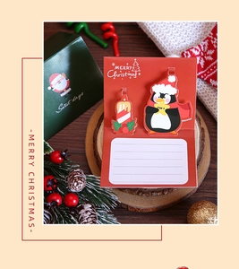 Detailed view of a 3D pop-up Christmas card featuring a cute penguin and gift box