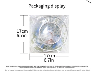 Luminous bead dream catcher with white and blue feathers and tree of life design in packaging