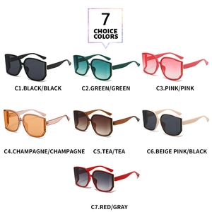 Colección de siete gafas de sol poligonales con varias opciones de color de montura
