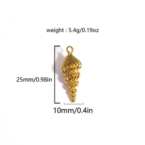 Macro detail of golden bow-shaped pendant with dimensions 25mm height and 10mm width