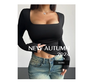 Detail of a black square neck long sleeve Y2K top showing the tight fit and elastic fabric