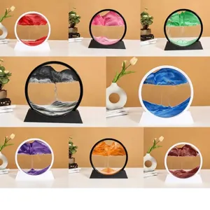 Colección de cuadros de arte de arena movediza 3D en varios colores para decoración