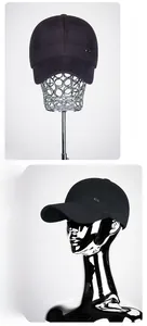 Detailed close-up of thick fleece-lined winter baseball cap with side metal logo detail
