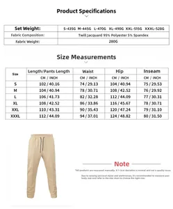Detailed size chart for men slim fit jacket with measurements in centimeters and inches