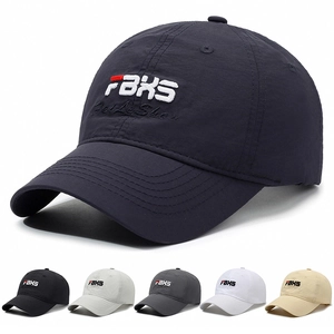 Unisex Baseball Cap Quick Dry Fabric Letter Embroidery Adjustable Metal Buckle Outdoor Casual Sports Sun Hat