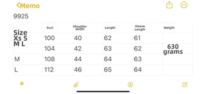 Detailed size chart for the women double-sided fleece shirt jacket including chest and length