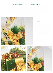 Detail showing high-quality Christmas tree stickers with same color on both sides