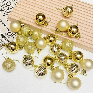 Christmas Ball Ornaments Shatterproof Plastic Xmas Tree Baubles For Holiday Party Decoration Multi Texture Hanging Decor
