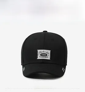 Front detail of black baseball cap with 1998 GOODVIEW label and embroidery