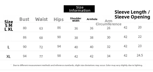 Detailed size chart for women's white sequin dress showing bust waist and hip measurements