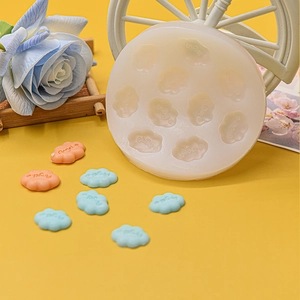 DIY cloud silicone mold for chocolate and fondant featuring Angel letter patterns