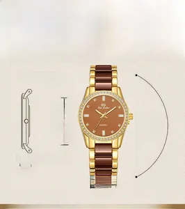 Detailed size chart for BS Bee Sister ceramic quartz watch with 32mm case dimensions